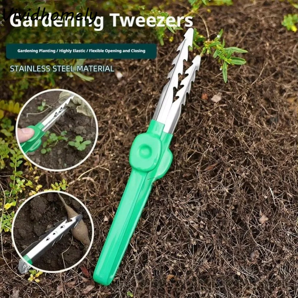 Planted Clip Tweezers - Stainless Steel Gardening Tweezers Multifunctional Precision