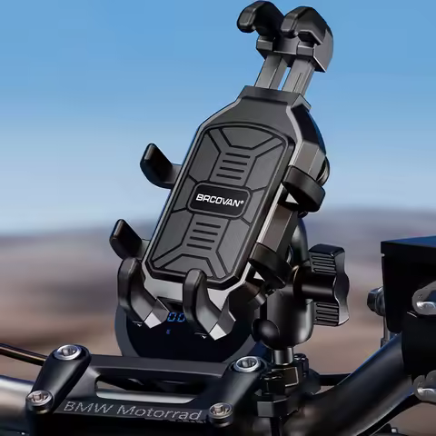 Motorcycle Phone Holder Vibration Dampener Anti-Shake Motorcycle Phone Mount Handlebar for Bike Bicycle Scooter Fit 5.4''-7.2''