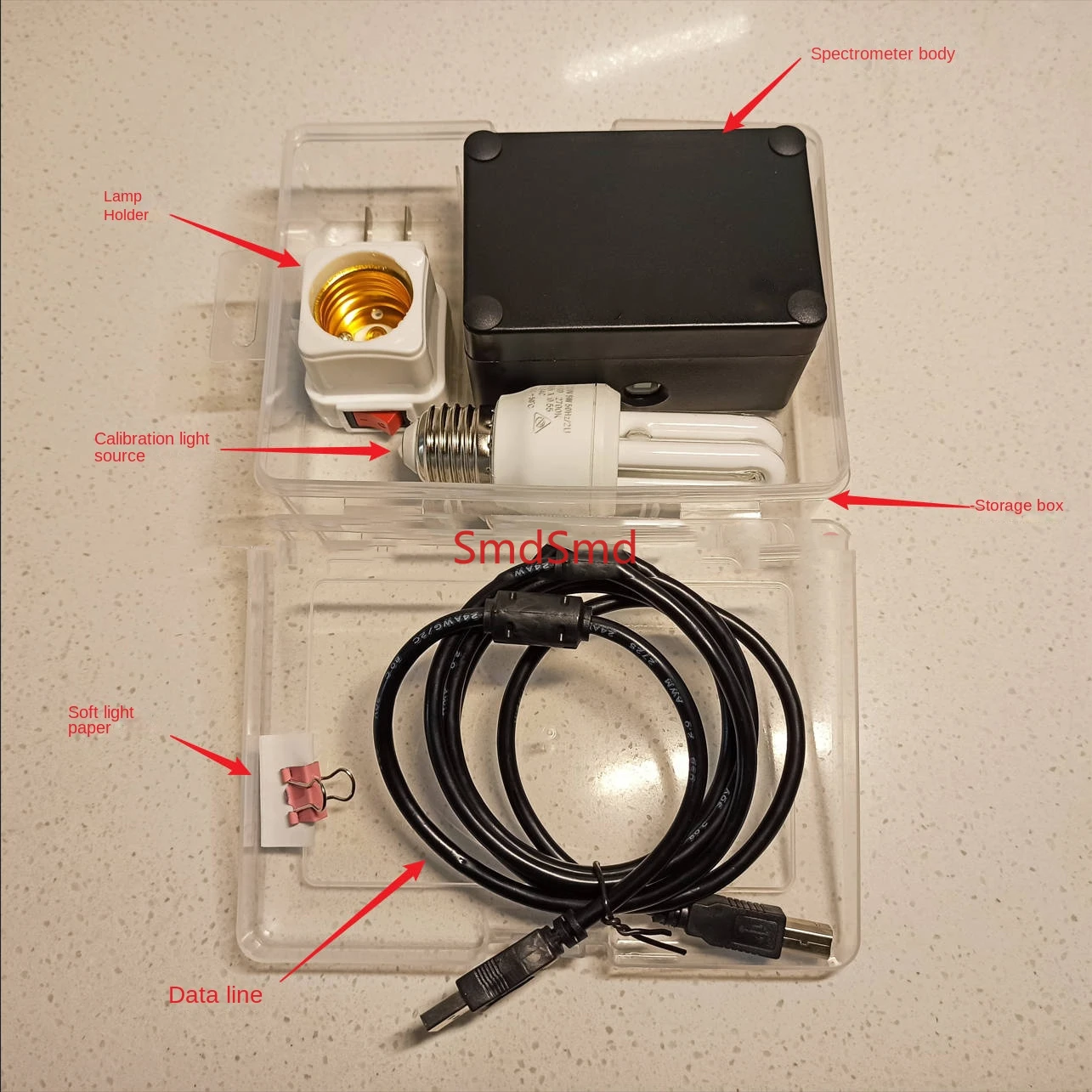 New Edition Spectrometer Full Spectrum Blue Light Measuring L-s-er Absorption Spectrum for Scientific Research And Analysis