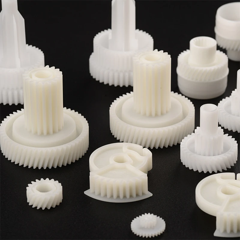 Custom High-Strength Nylon POM Spur Gears Injection Molding Plastic Helical Gear Rings Molding