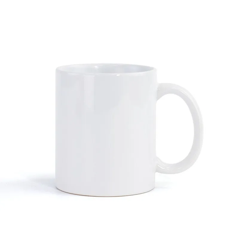 Wholesale popular 11oz ceramic white custom logo Christmas sublimation blank ceramic coffee cup gift