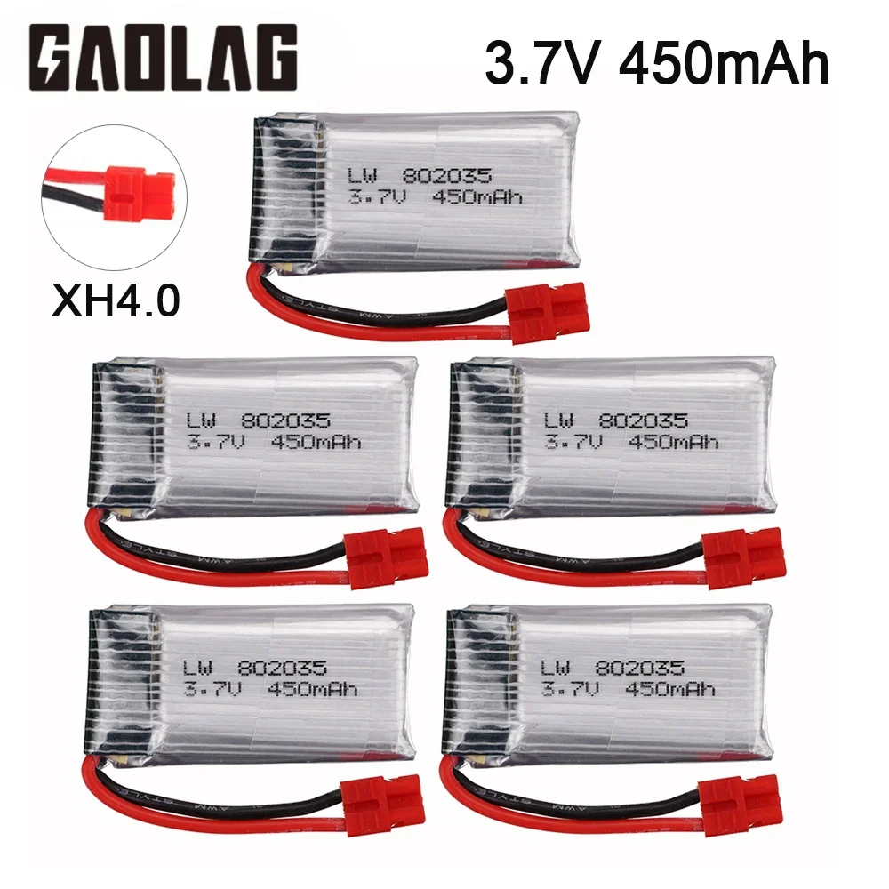 3.7V 450mAh Lipo Battery For SYMA X15 X5A-1 X15C X15W RC Drone Helicopter Battery Parts 3.7v Toys quadcopter battery