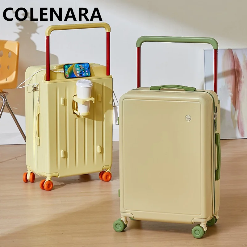 

COLENARA High-quality Suitcase 20 Inch PC Boarding Box USB Charging Trolley Case 28 Inch Large-capacity Password Box Luggage Bag