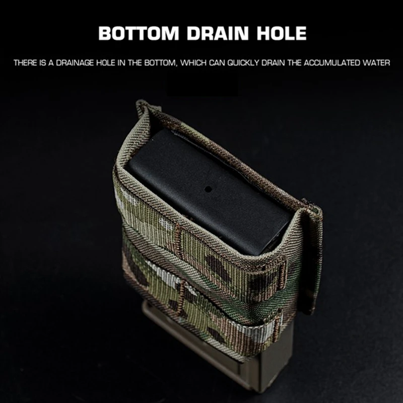 Tactical 7.62 Magazine Pouch Molle Fast Single Mag Holster for AR15 AK47 Shooting Hunting Combat Mag Case - view 6