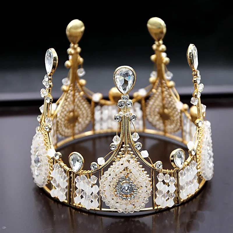 Crown Cake Topper Decoration Elegant Wedding DIY Cake Birthday Wedding Party Decorating Retro Baking Decor Supplies