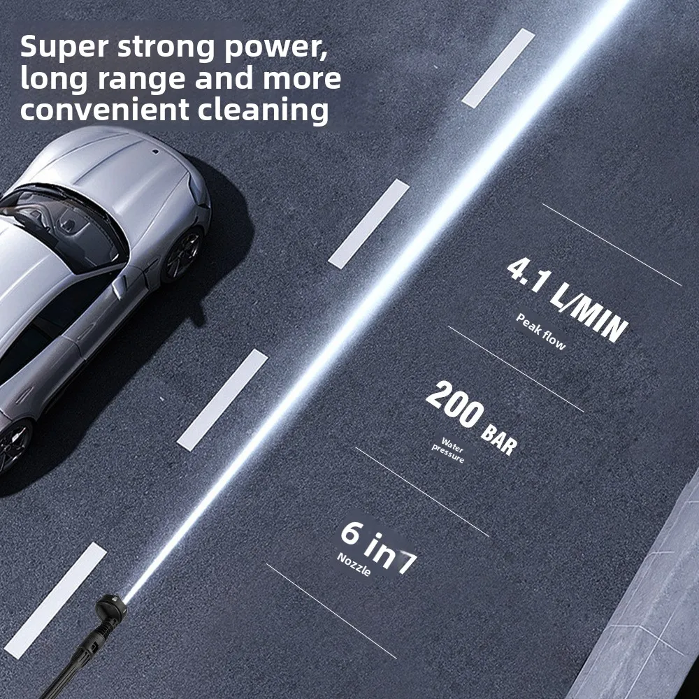 متعددة الوظائف غسيل السيارات ارتفاع ضغط مدفع المياه فرش التحول الكهربائية عالية الطاقة رش سقي زهرة المنزلية #4