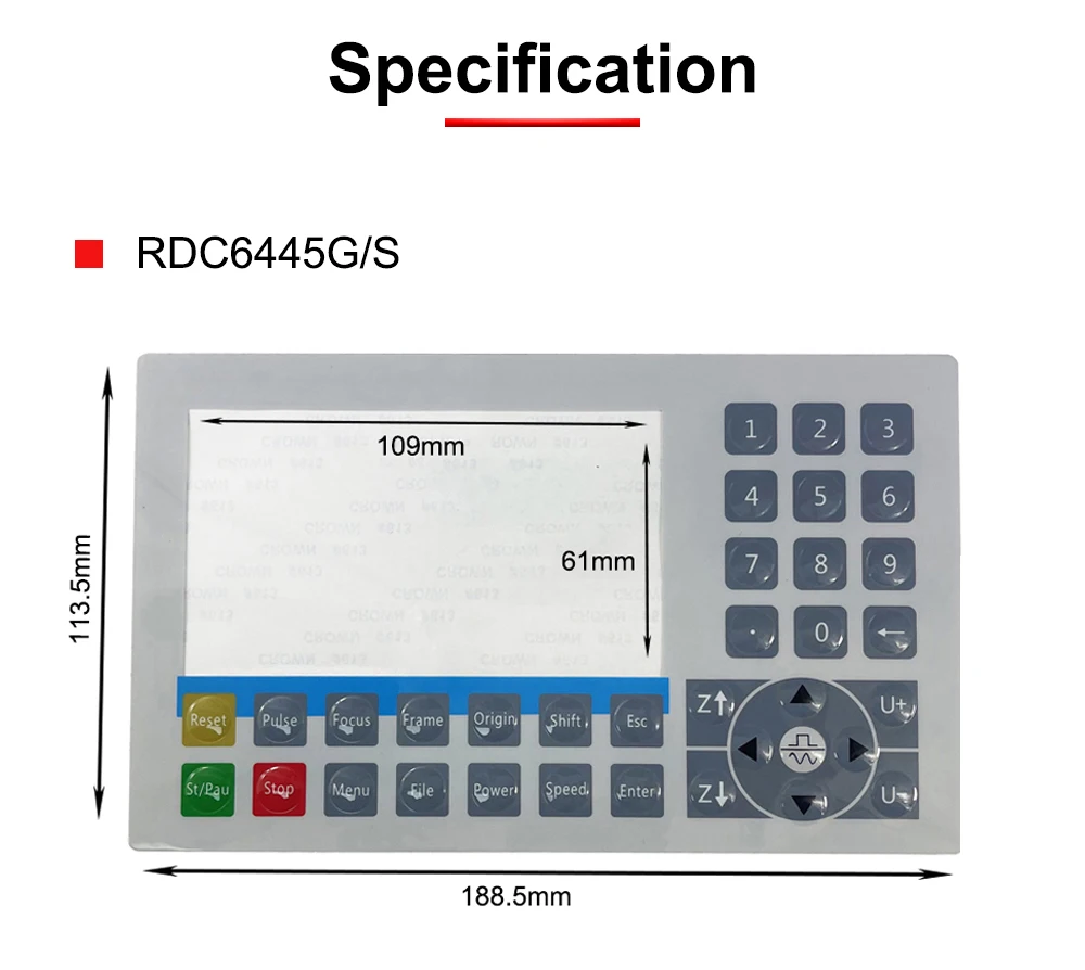 HUNST Ruida Membranschalter Geeignet für RDC6445S RDC6445G RDC6442S RDC6442G Tastatur-Membranmaske – Detail 2
