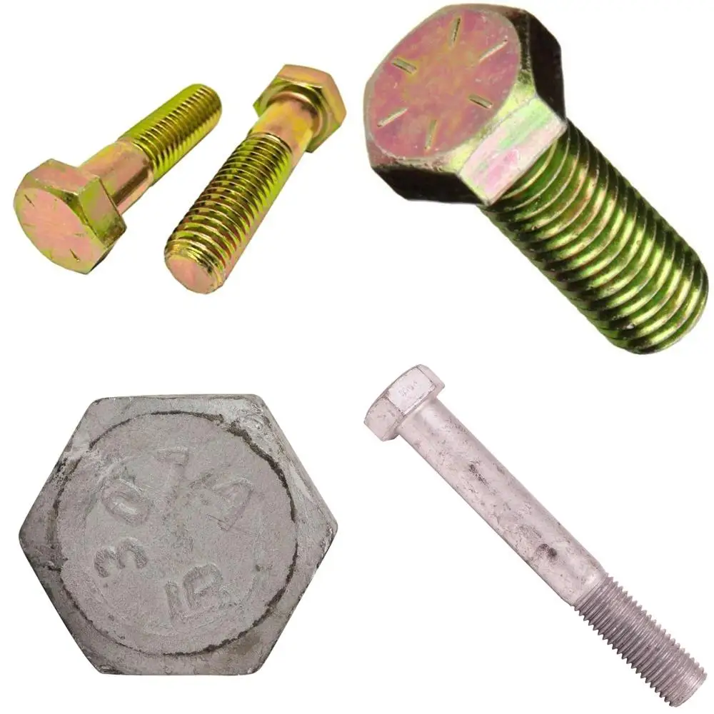 

Grade 8 Zinc Yellow Plated Hex Cap Screws, Coarse Thread, 5/8-11 x 7-1/2 Inches, 10-Piece Set, Partially Threaded with 1.75 Inch