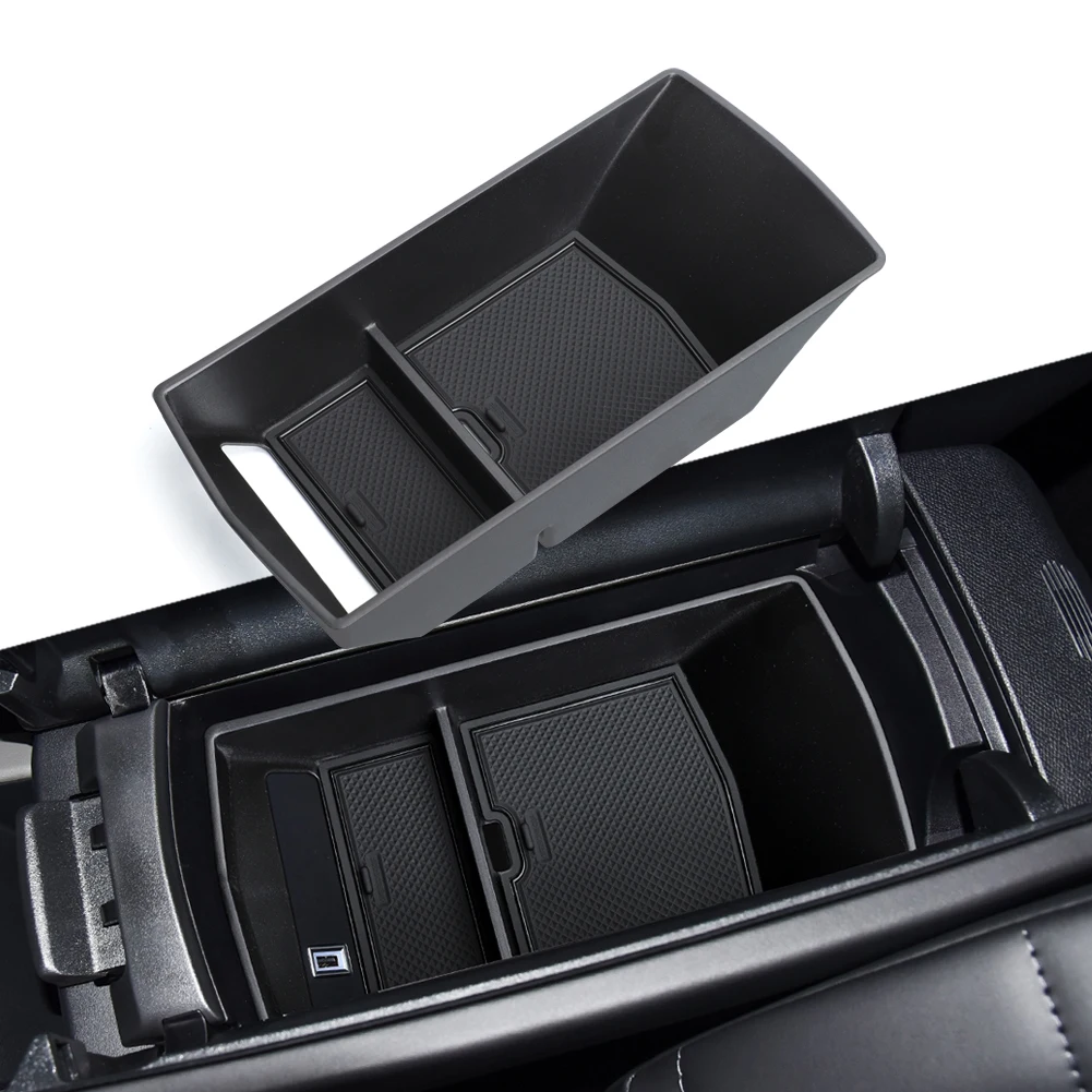 

for PEUGEOT 308 2021-2023 Center Console Armrest Storage Box With USB Car Tray Organizer Accessories Tidying