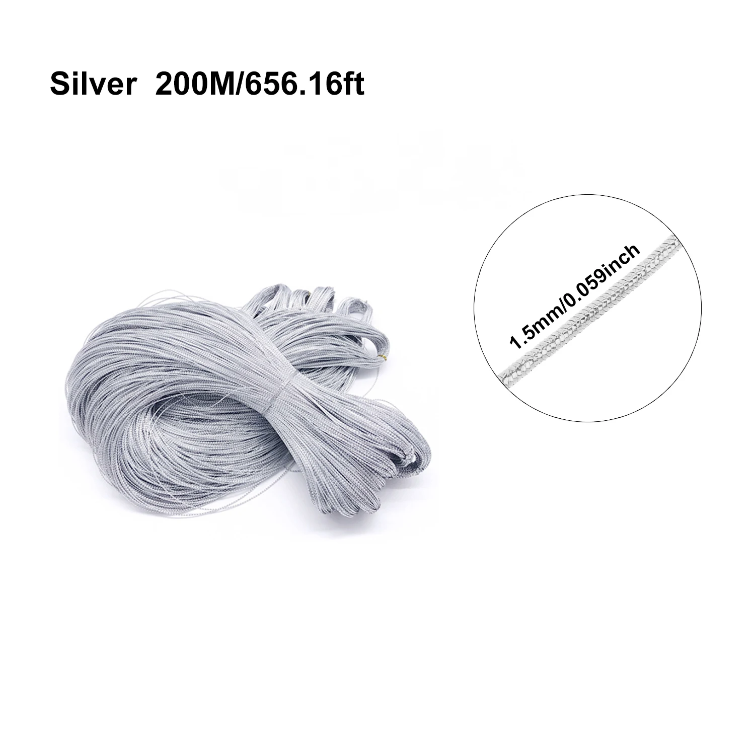 Variant: Silver  1.5mm-200m