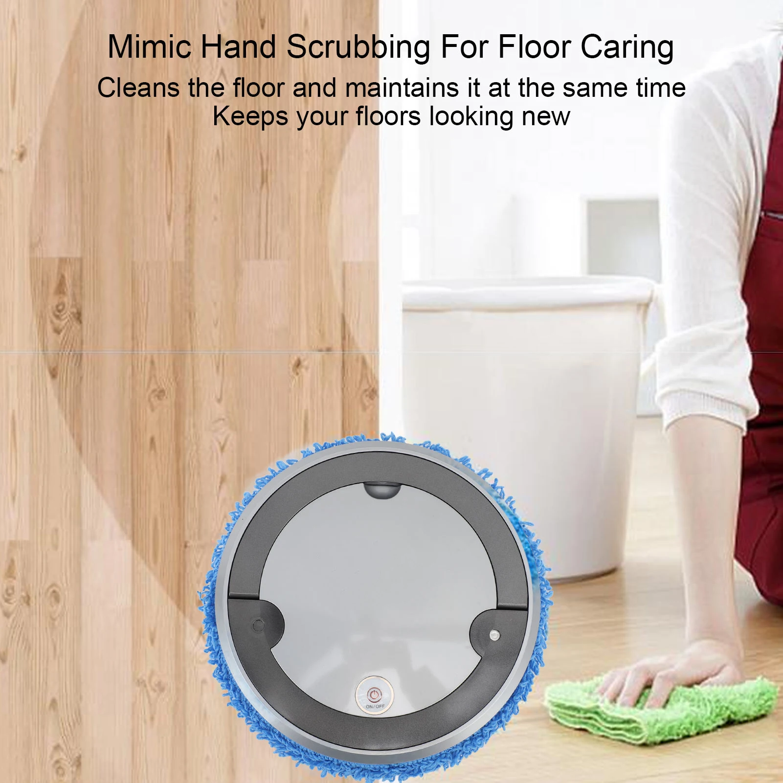 فضي رمادي التطهير روبوت رذاذ وظيفة 2400 مللي أمبير بطارية 50 مللي خزان المياه الرطب/الجاف آلة تنظيف المنزل الذكي للغرف #5