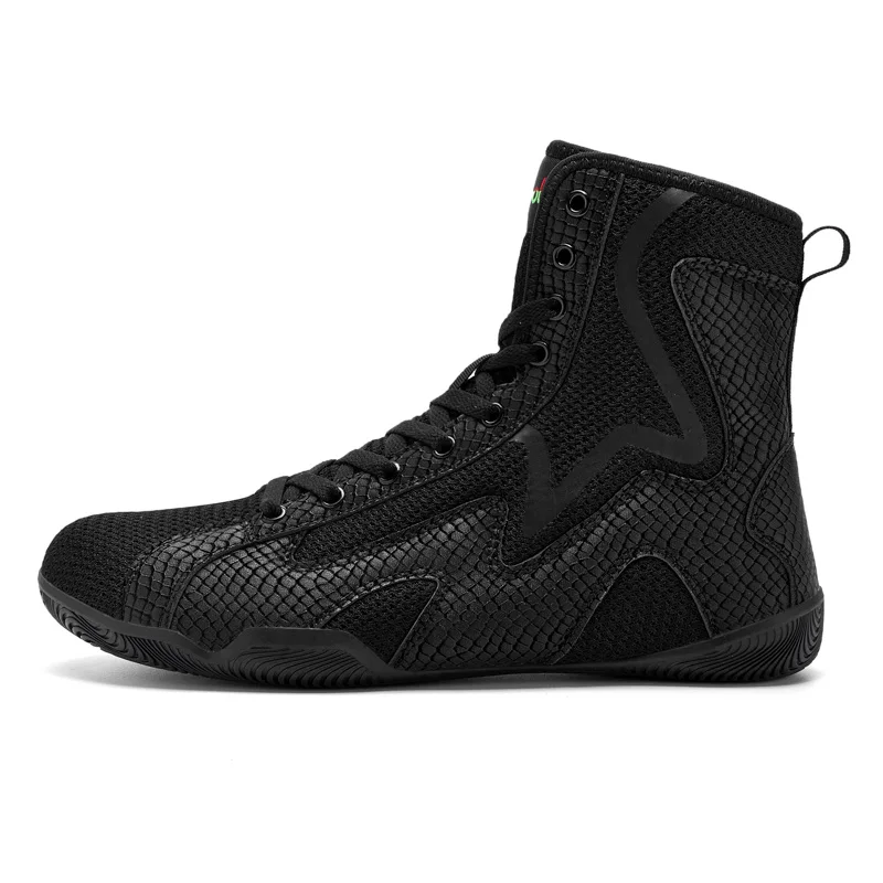 

Professional Men's Wrestling Boxing Shoes Large Size 40-47 High Top Combat Boots Sports Boots