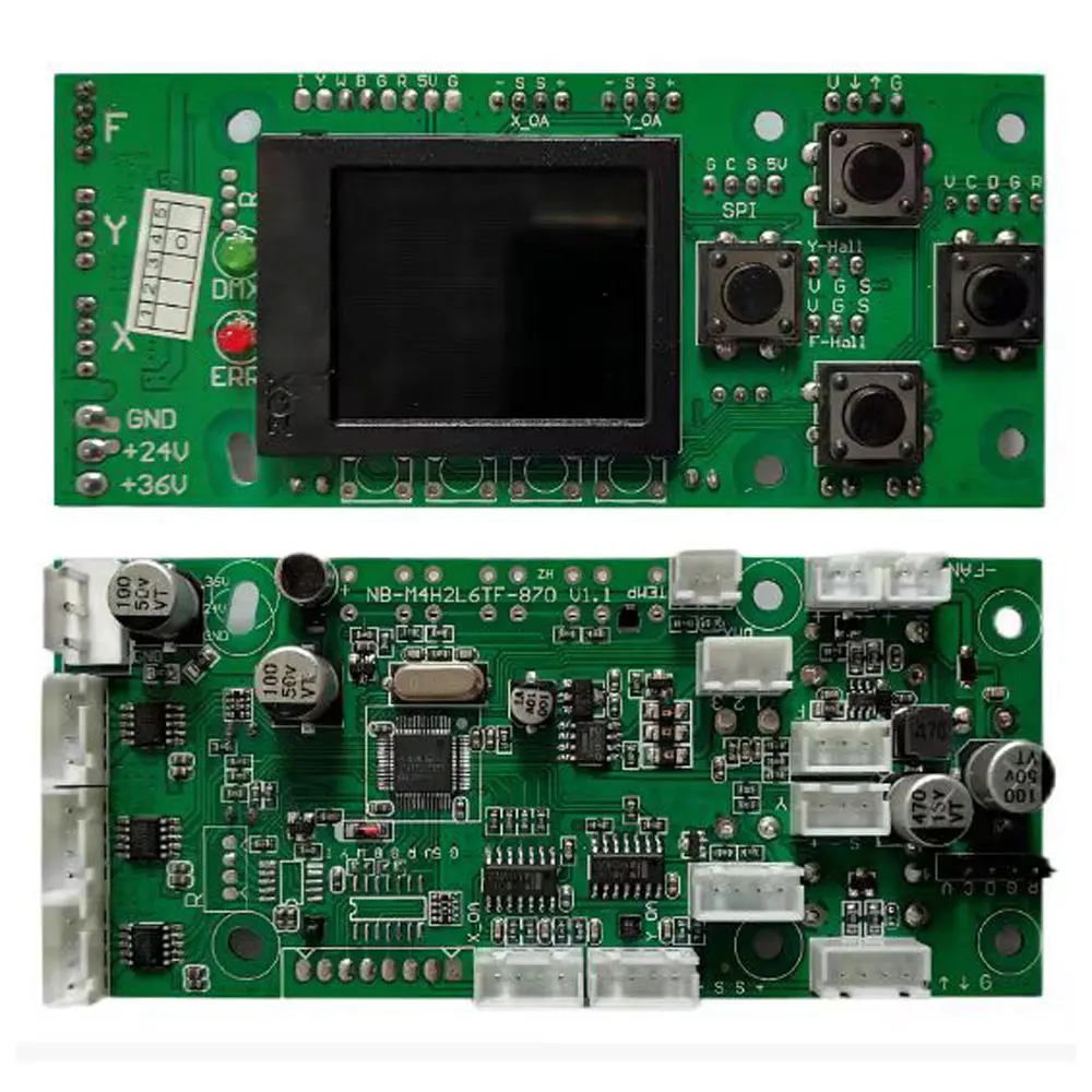 19x15W Zoomable LED Wash Light Control Board DMX512 Motherboard with Display for Moving Head Stage Light Repair Parts