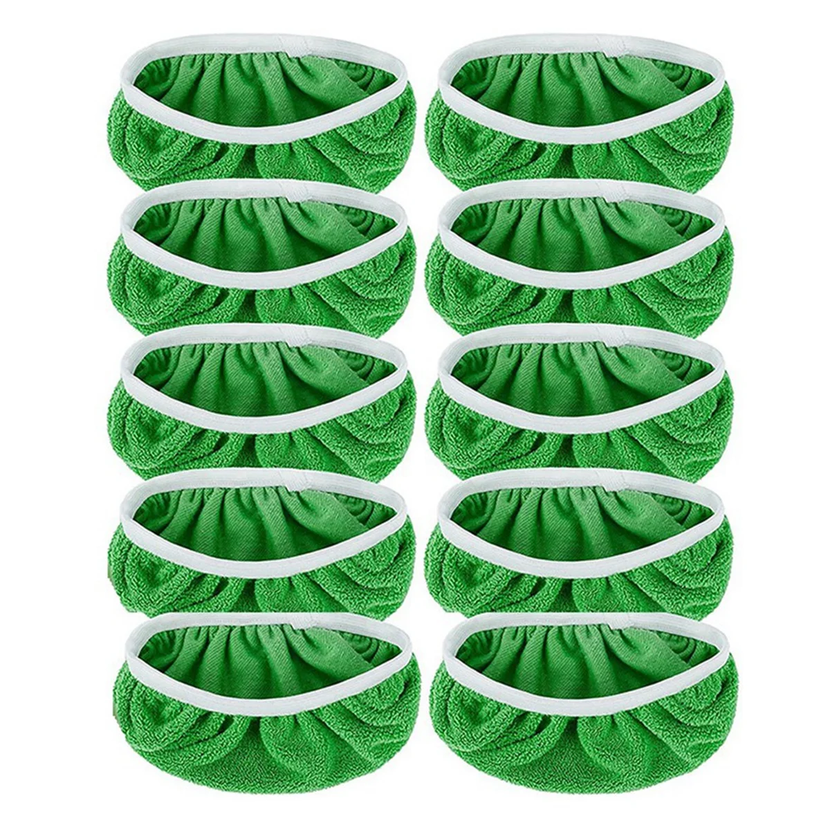 10 Pack Reusable Mop Pads for Swiffer Sweeper Broom Cover Microfiber Dry Sweeping Pad Washable Wet Mopping Cloth Refills