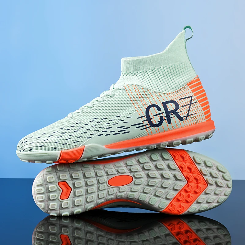

New Men Football Boots Cleats FG/TF Sneakers High-top Non-Slip Futsal High-quality Soccer Shoes Grass Match Indoor Hot-selling