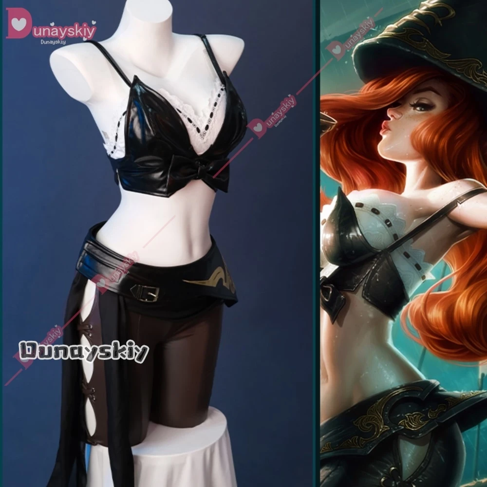 LOL Miss Fortune Cosplay Costume Game LOL The Bounty Miss Fortune Outfit*2025 Halloween Women Suit Champion Skin