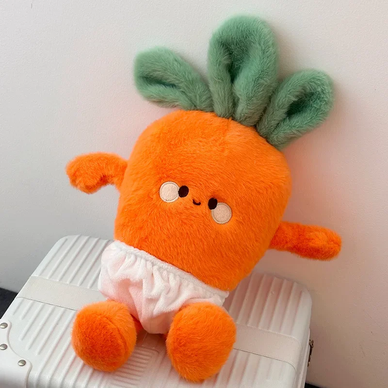 

Carrot rabbit plush doll children's cartoon dressing carrot running doll parent-child interaction throw pillow