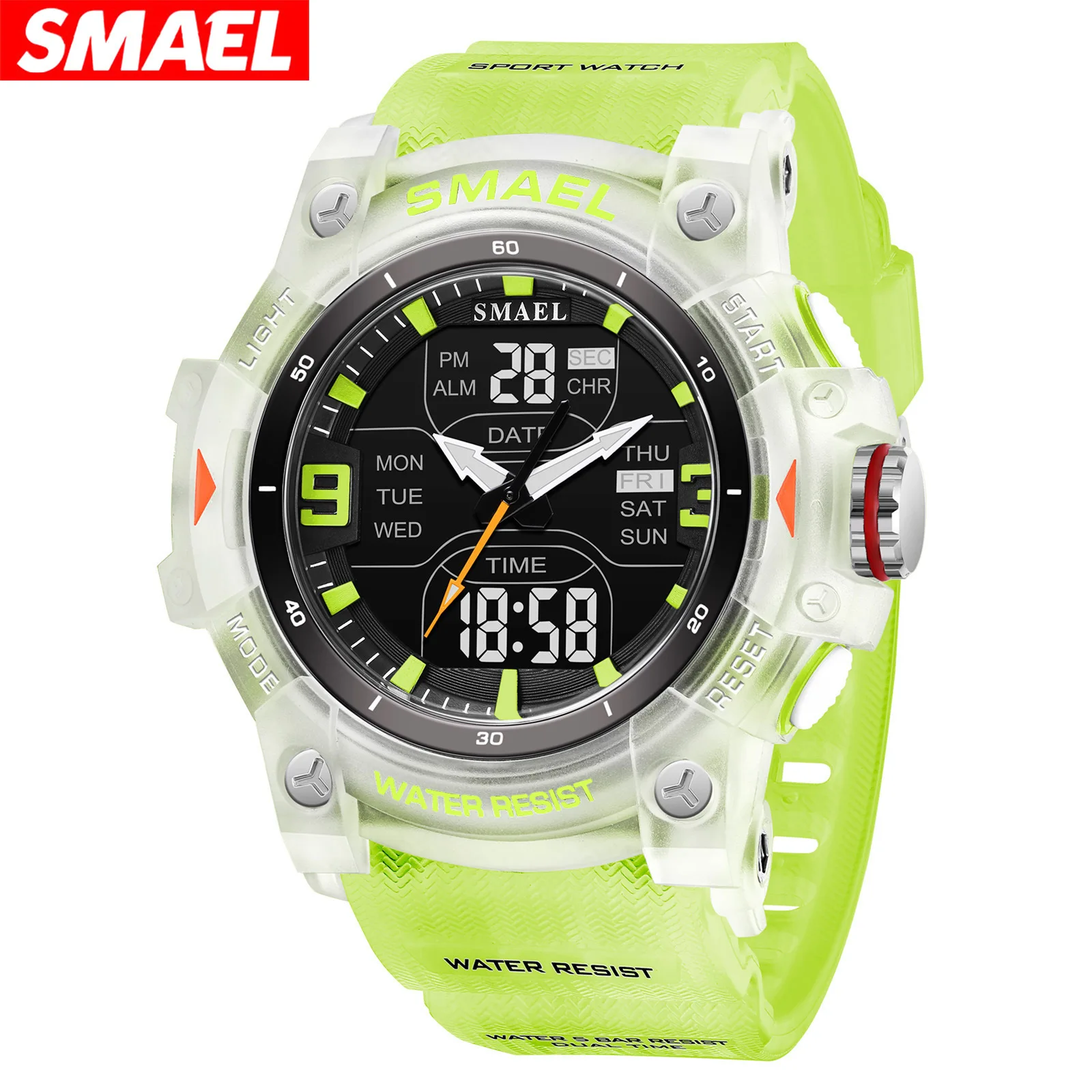 Trendy men's sports watch - student accessory wristwatch - shockproof & drop-resistant sports quartz digital watch
