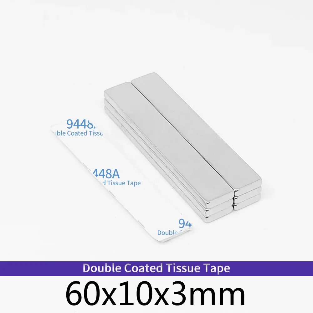 

60x10x3 мм квадратные магниты с самолентой 60*10*3 для домашних холодильников, офисов DIY 60x10x3