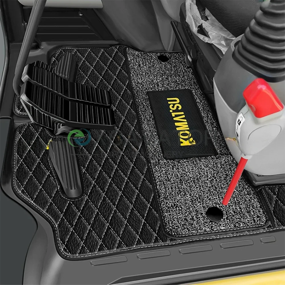 

New For Excavator Foot Mat Komatsu PC56/60/70/110/120/130/200/300 360 400 450 -6-7-8Cab Carpet Anti-dirty Pad Accessories