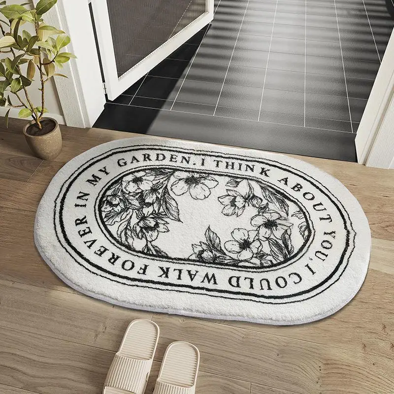 Bathroom Anti-Slip Mat Door Mat Water Absorbent Floor Carpet Home Bedroom Bathroom Non-Slip Foot Pad Home Decorative Accessories