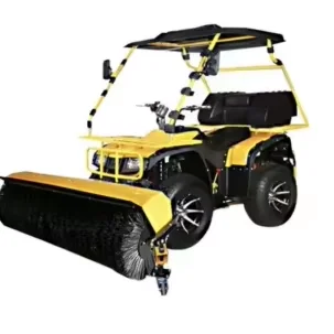 Compact Snow Sweeper Vehicle with Roof, ATV Snow Blower for Driveway Yard Commercial Cleaningob
