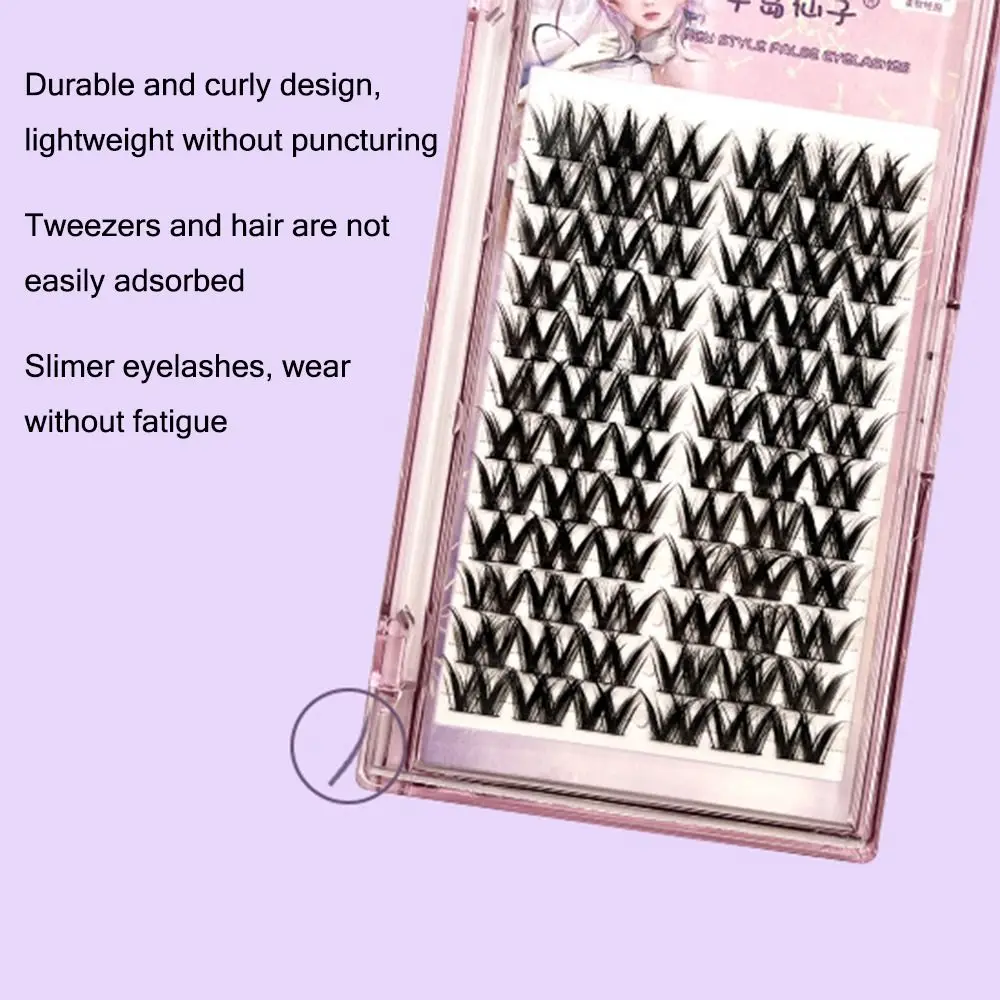 رموش صناعية تبدو طبيعية، مجموعات رموش فردية خفيفة، سعة كبيرة لتمديد الرموش بنفسك