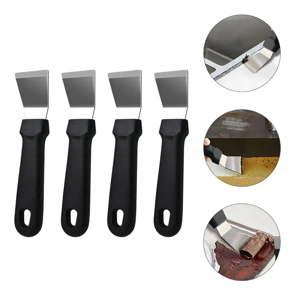 4Pcs Floor Glue Scraper Safe Blade Glass Cement Remover for Tile Floor Surface Cleaning