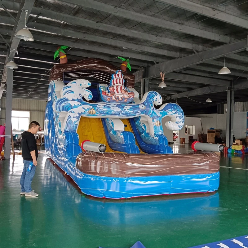 Pirate Ship Style Customized Giant Inflatable Water Slide Inflatable Slide Hot Design Inflatable Toy For Kids