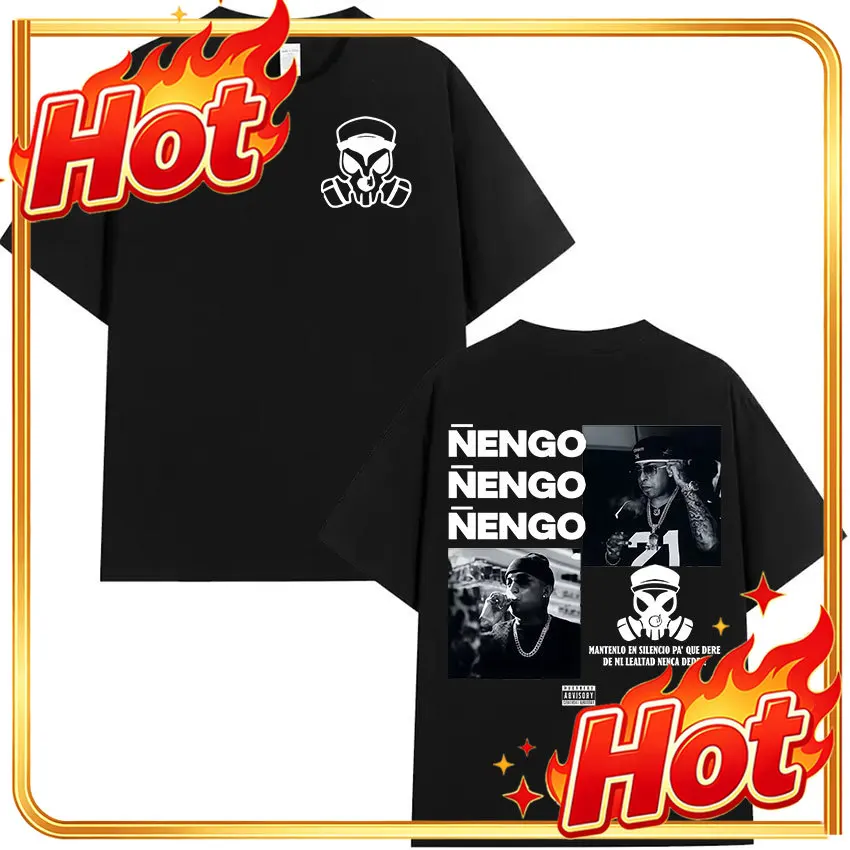 Custom Rapper Nengo Flow Real G4 Life 2025 Album Merch T Shirt Men's Vintage Oversized T Shirts Fashion Hot Sale Cotton Tees Str