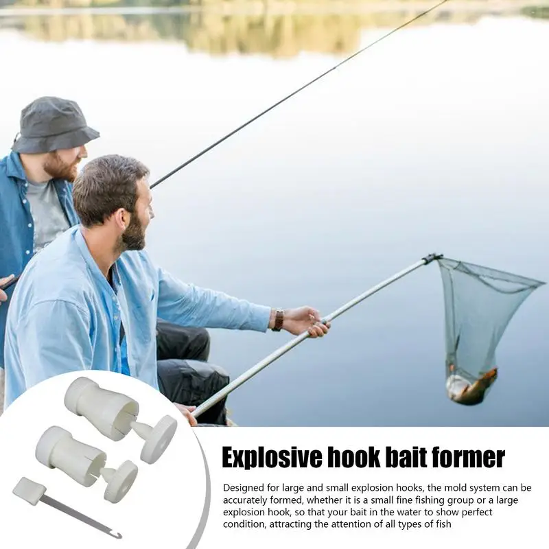 Fishing Bait Ball Maker Hook Bait Shaper Hook Bait Forming Mold Bait Maker Compact Bait Former Bait Pressing Device Portable