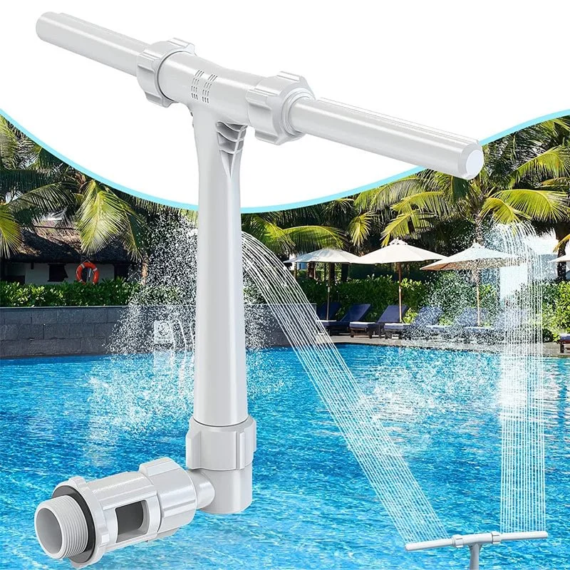 Spruzzatore per fontana per piscina creativo fontana per acqua a doppio spruzzo irrigatore per piscina a cascata regolabile accessori per piscine divertenti