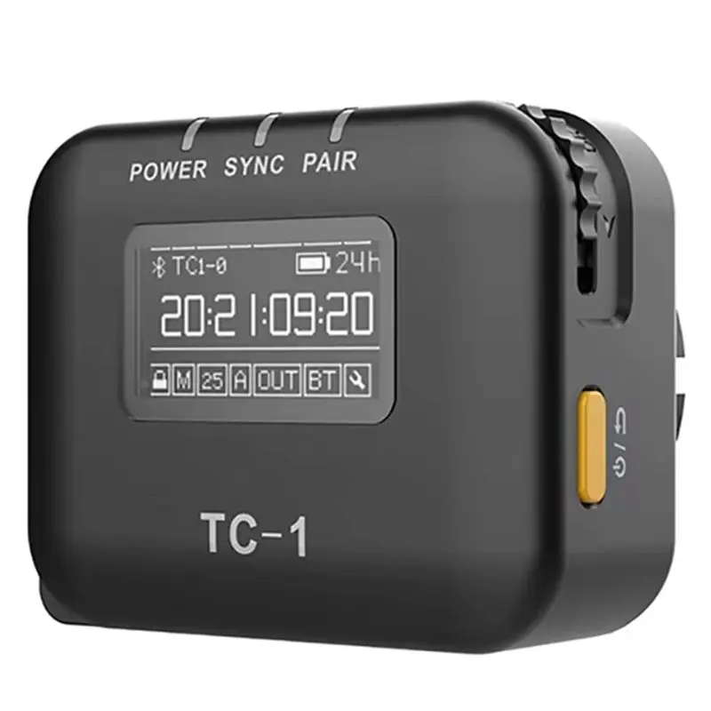 FULL-TC1 Wireless Time Code Box Generator Microphone Time Coder Mic For Video Recording Time Code Living Streaming