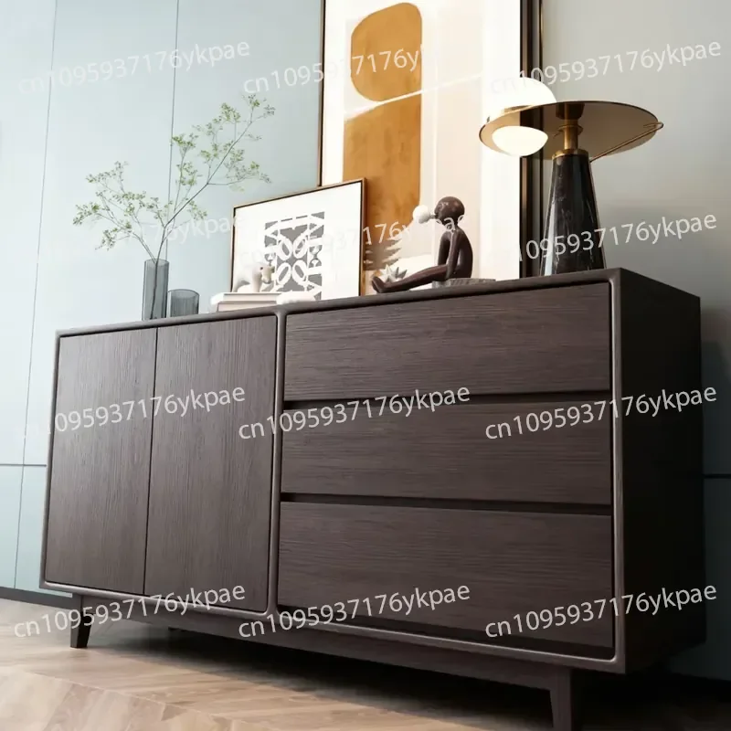 Modern Luxury Solid Wood Dining Side Cabinet Dining Room Living Room Home Furniture Locker with Shoe Rack Porch Corridor