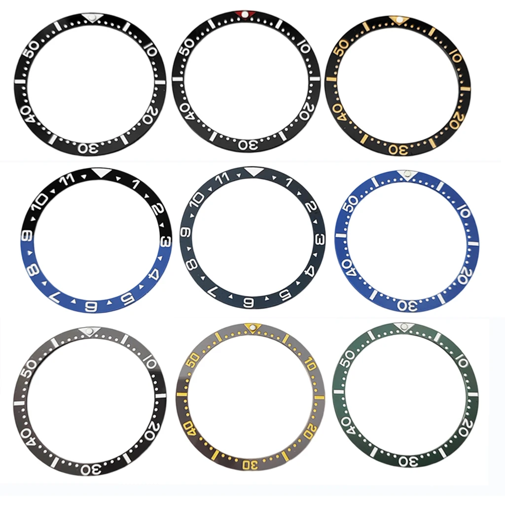 Keramik Uhr Lünette schwarz Einsatz Durchmesser 38mm * 31,5mm Uhren Zubehör Teile