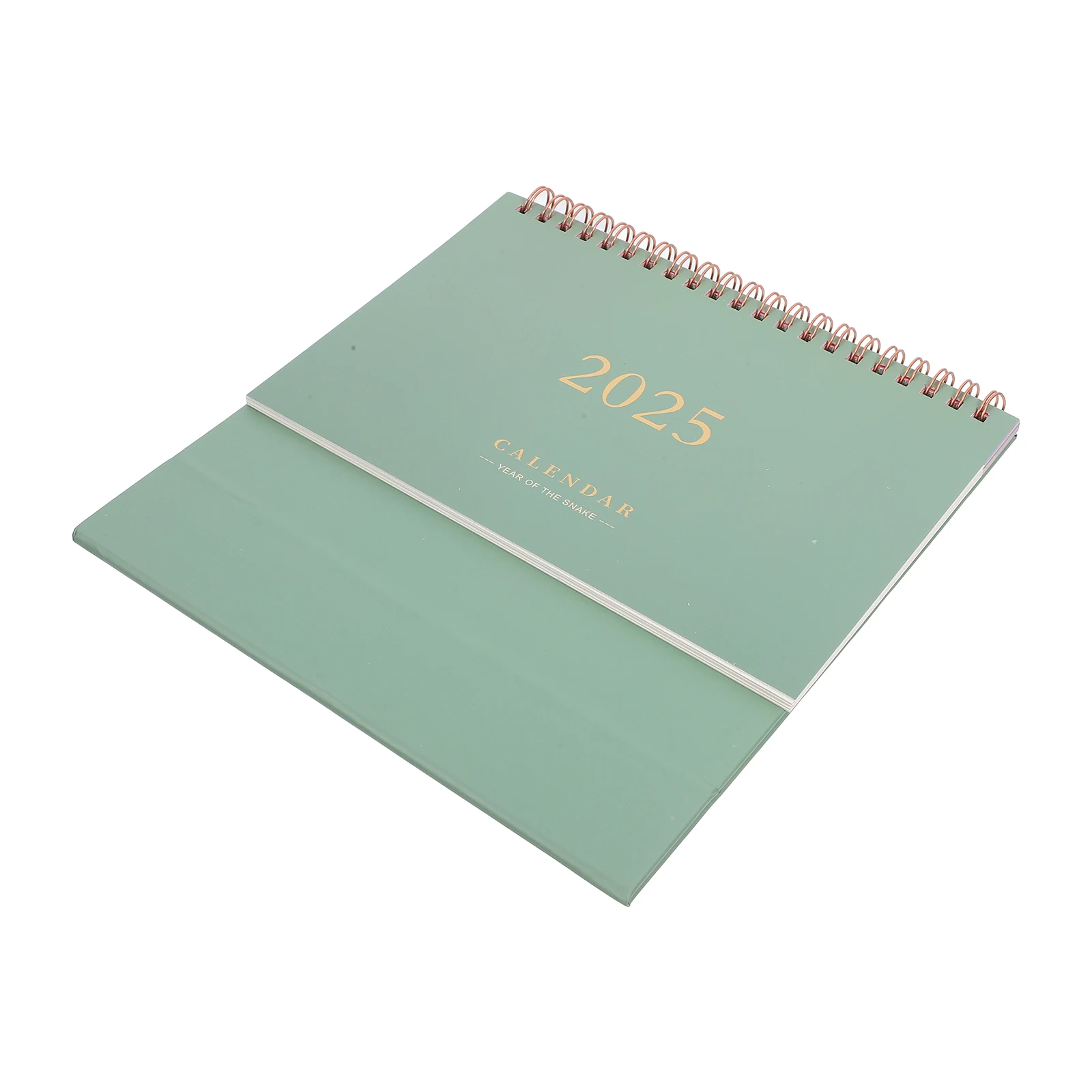 

Gold Stamping Desktop Calendar Simple Academic Tabletop Month Household Paper Calendars Office Decorative Planner
