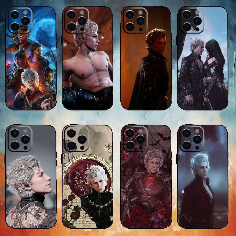 

Astarion B-BaldursS Game Phone Case For iPhone17,16,15,14,13,12,11 Plus,Pro Max Soft Black Cover