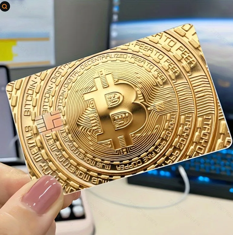 

2026 New Style Coin Gold Bitcoin Series Decorative Credit Card Skin Protective Sticker Creative Card Sticker