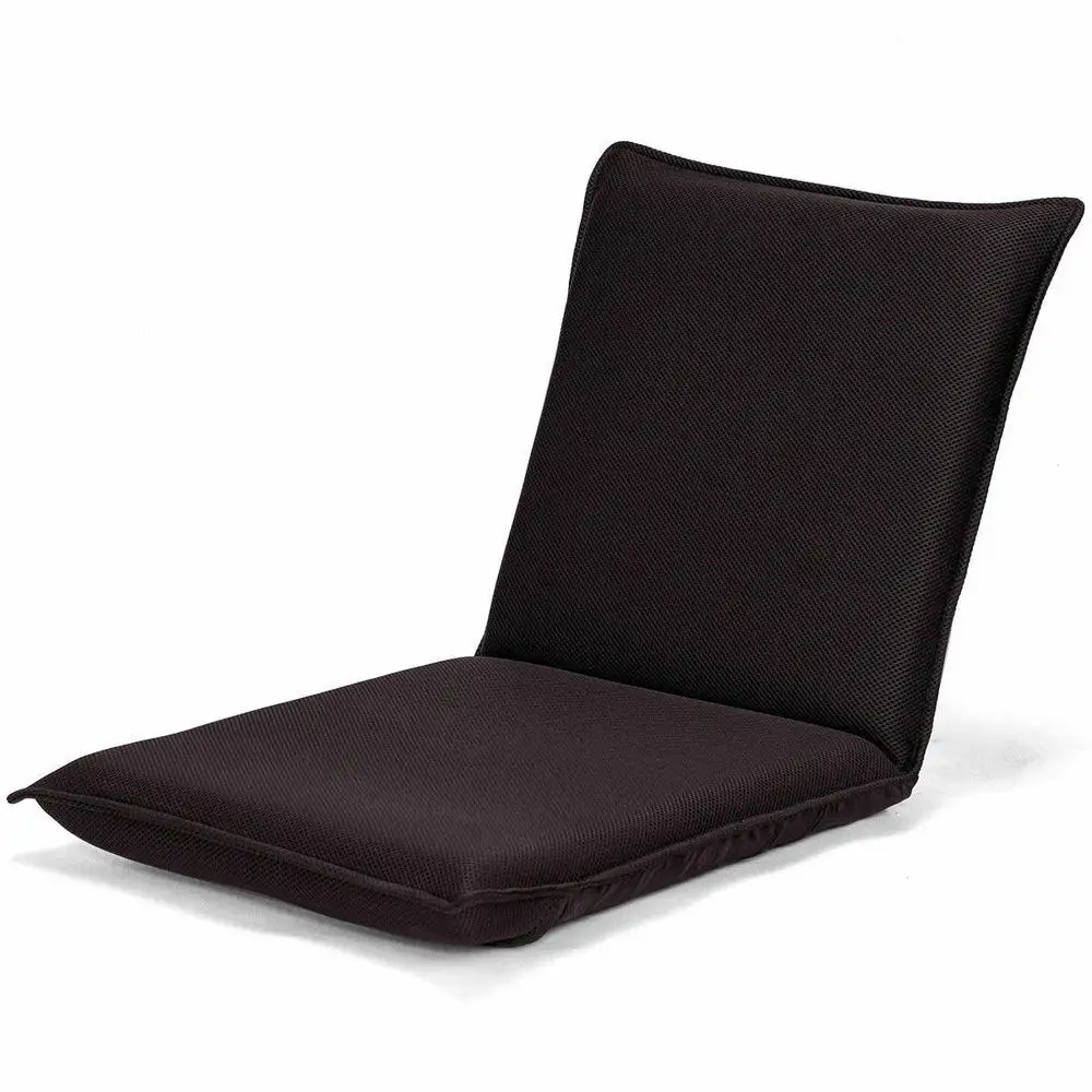 Position Multiangle Padded Floor ChairBlack