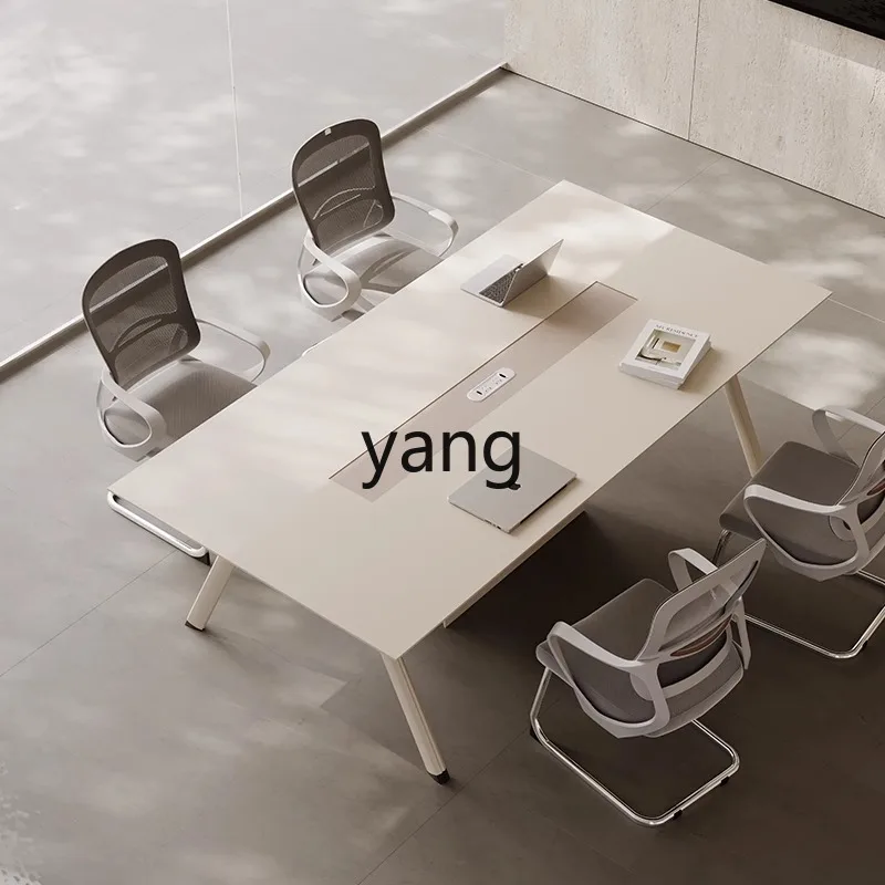 LH modern minimalist negotiation table and chair combination, small conference room table
