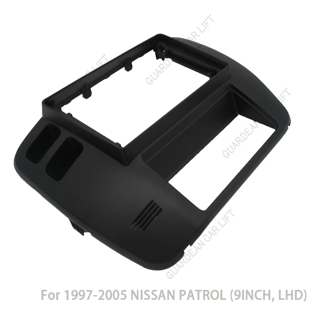 Kit de garniture de cadre de tableau de bord d\'autoradio pour Nissan Patrol, GPS, MP5, stéréo Android, lecteur DVD, unité principale 2 Din, panneau,