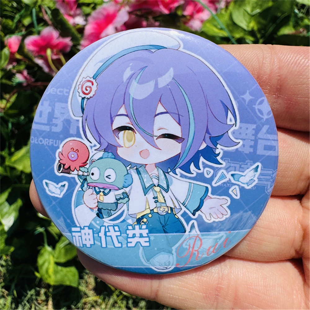 Proyek Game 58mm Sekai: Panggung Penuh Warna! feat pjsk ‌   Kusanagi Nene Cosplay KOSTUM Lencana Pin SPTE Tinplate Bros Prop