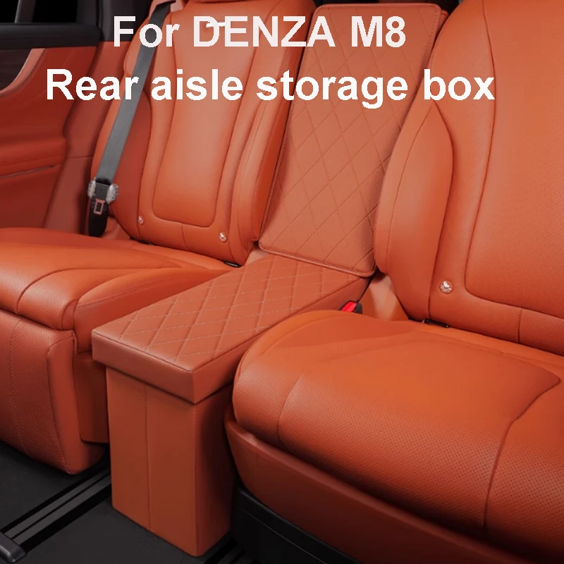 

Seat Second Row Middle Backrest Storage Box For Huawei AITO M8 2025 Six Seater Car Load-bearing Foldable Accessory