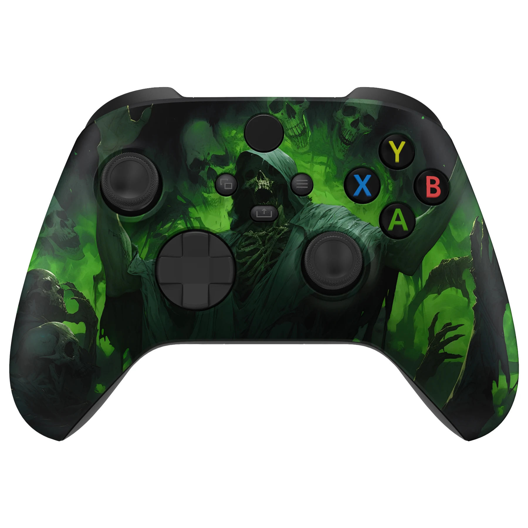 eXtremeRate Custom Pattern Part Faceplate, Soft Touch Grip Front Housing Shell Case for Xbox Series X/S (Xbox Core) Controller