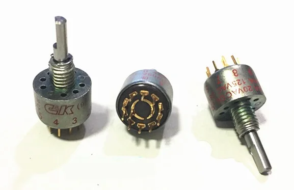 1PCS New original C&K MA04 small rotary band switch 2-blade, 4-position rotary toggle switch shaft length 16MM