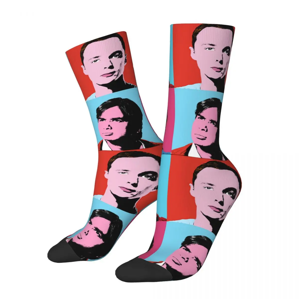 Winter Warm Casual Women Men The Big Bang Theory Leonard Sheldon Socks Sweat Absorbing Basketball Socks