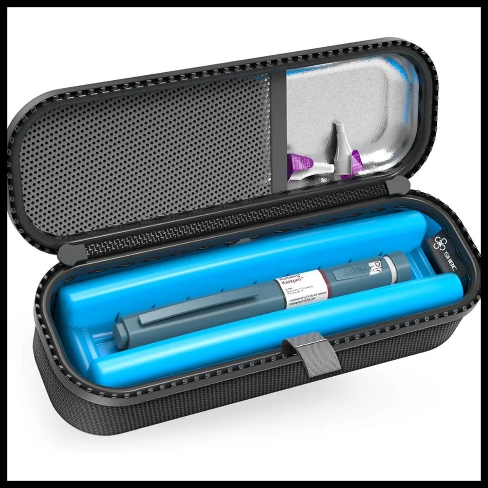 

Upgraded Cold Effect PCM Insulin Pen Carrying Case Portable Medical Cooler Bag Convenient Needle Changing