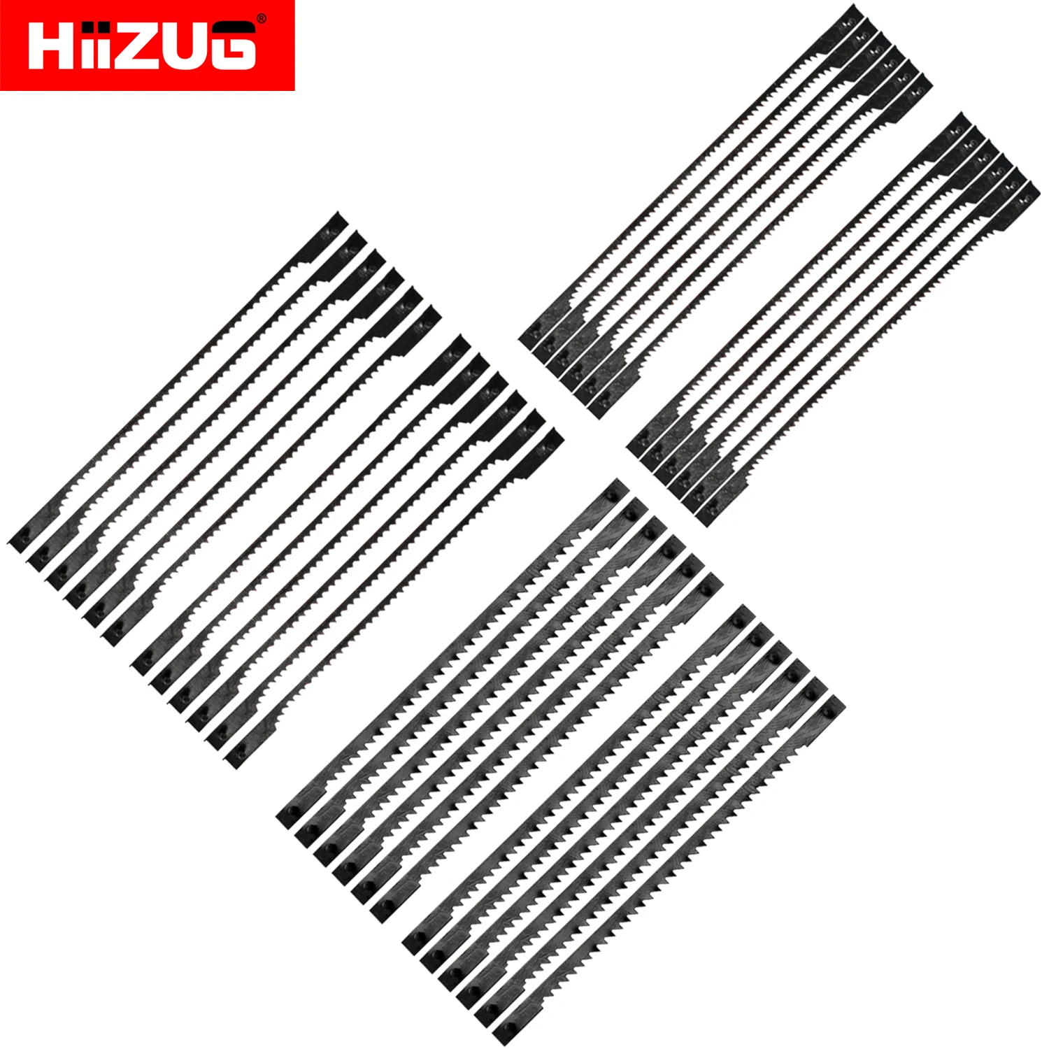 36pcs 76mm/3 Inch Scroll Saw Blades Pin End 15TPI 18TPI 24 TPI for Dremel Moto-Shop Emco Lux Delta and Jig Saws Metal Cutting