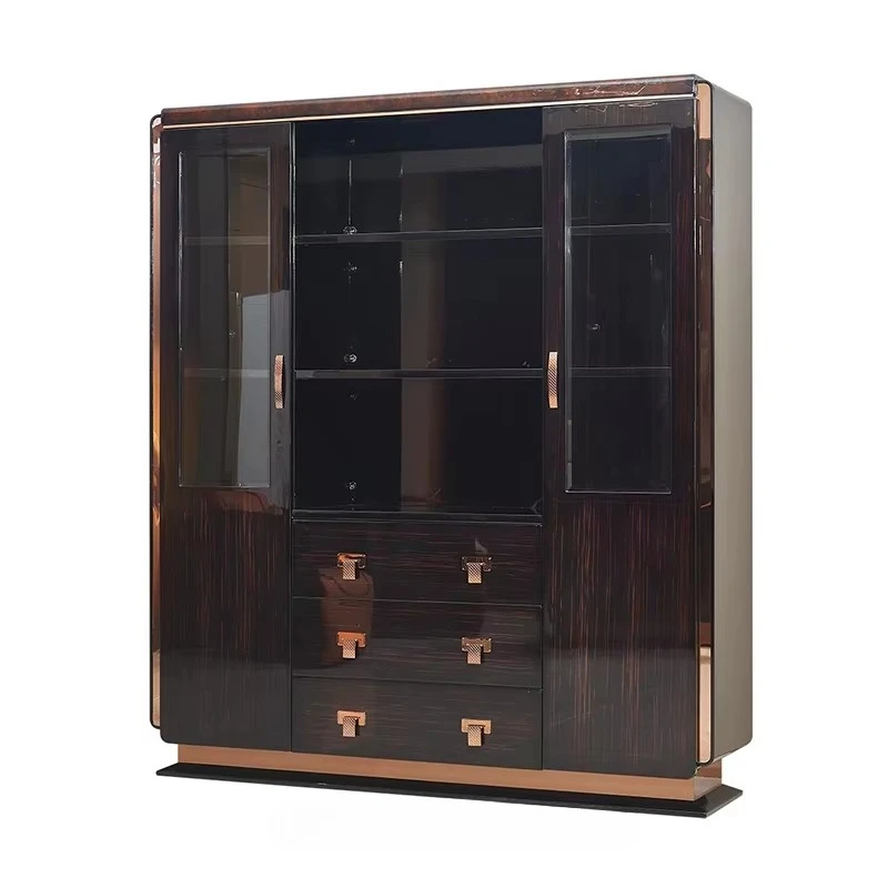 

High quality wooden bookcase luxury design bookcase office furniture