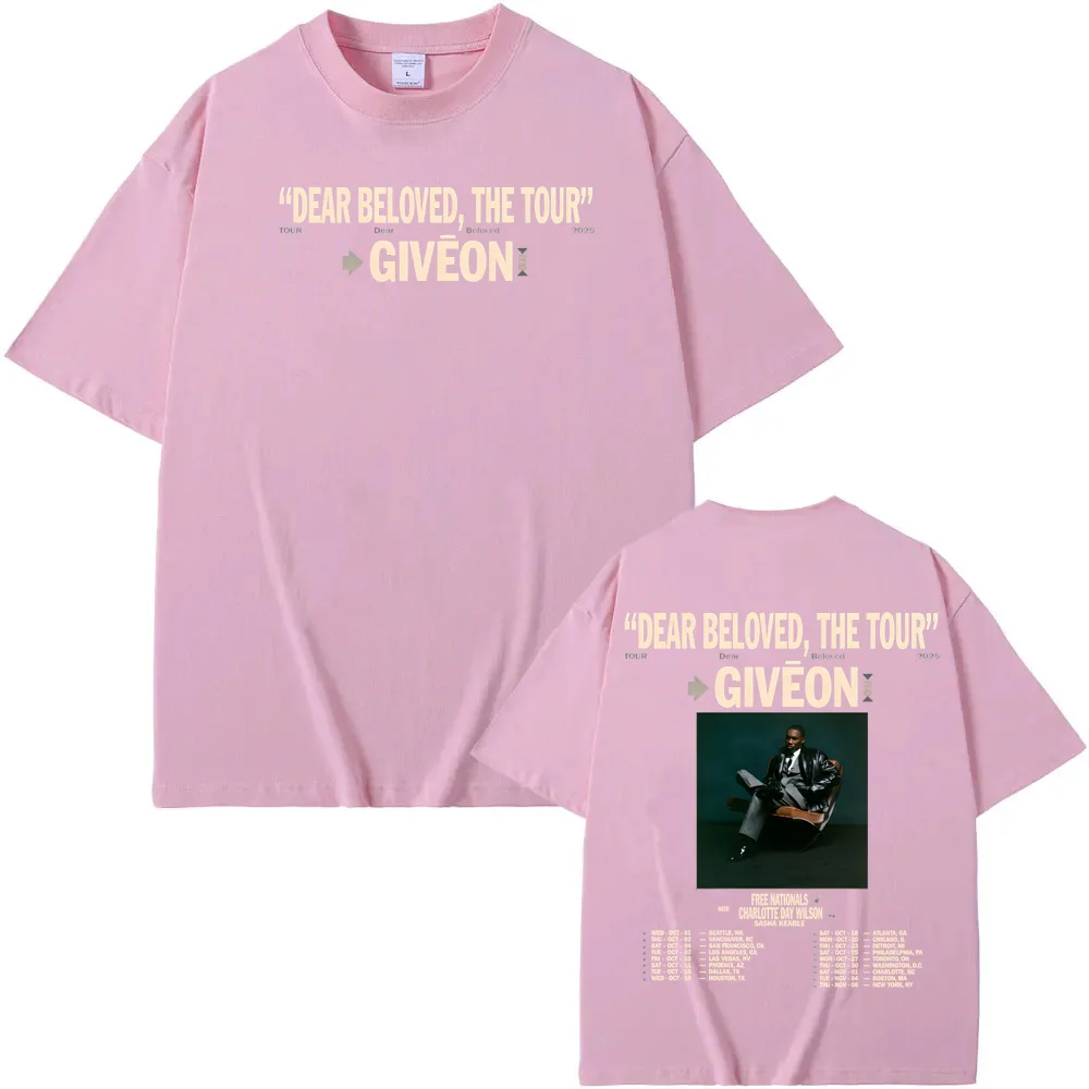 Giveon DEAR BELOVED THE TOUR 2025T-Shirt Hip Hop CottonTee-Shirt American Rapper Punk T-Shirt Ropa Hombre Gothic Kleidung